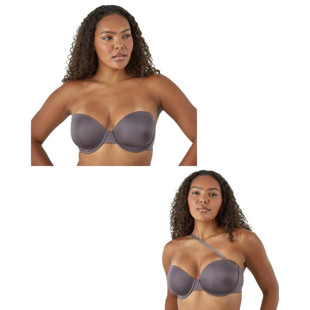 Maidenform Women's Underwire Padded Smooth Plunge Strapless T-Shirt Bra Size 34B